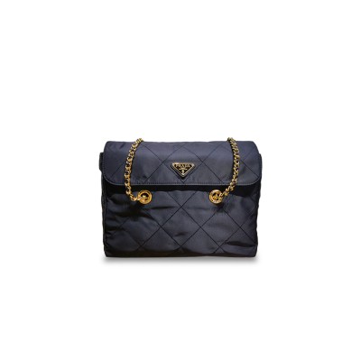 PRADA TESSUTO CHAIN NYLON BAG 1BD630 (30*26*6cm) 